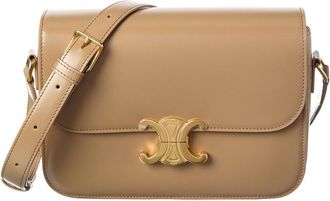 Celine Celine Classique Triomphe Leather Shoulder Bag