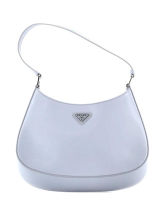 Prada Cleo Shoulder Bag Spazzolato Leather Medium hobo bag - Grigio