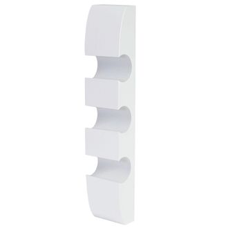 Hhg Hhg - Nunca Usado] Botellero Colmar, Botellero De Pared Botellero De Madera, Para 3 Botellas 54x13x9cm, Blanco