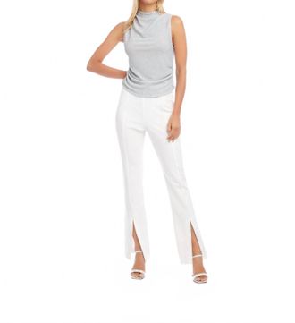 Fifteen Twenty Front Slit Pants In Off White