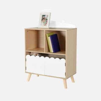 Sweeek Librer&iacute;a Infantil De 2 Estantes Y 2 Puertas
