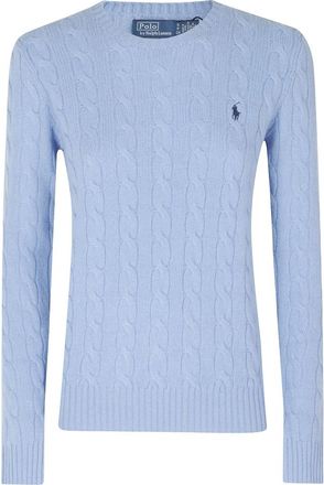Polo Ralph Lauren Julianna Pullover met Lange Mouwen - Dames - Ronde hals truien - Blauw - L - Truien & Vesten