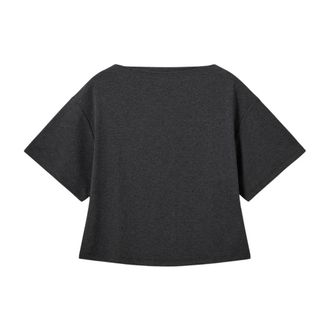 Sofie Schnoor Camiseta Teasw con cuello barco - Tops - Mujer - Gris - XS