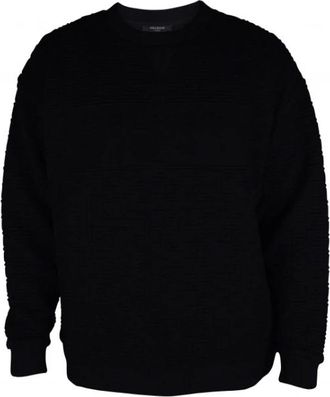 Balmain Gewatteerde Sweater - Heren - Sweatshirts - Zwart - S - Katoen - Hoodies & sweatvesten