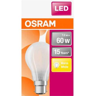 Osram LED (monocolore) Classe energetica: A++ (A++ - E) OSRAM LED Retrofit CLASSIC A 60 FR 7 W/2700K B22d 4058075114920 B22d