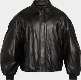 Willy Chavarria Men & apos;s Hustler Leather Jacket
