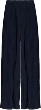 Victoria Beckham Broeken, Dames, Blauw, 2Xs, Geplooide Broek