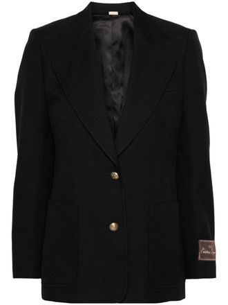 Gucci Blazer met enkele rij knopen - Zwart