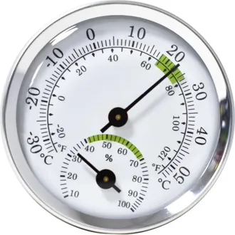 OEM Juego De 4 Piezas De Term&oacute;metro E Higr&oacute;metro De Precisi&oacute;n, Term&oacute;metro De Ambiente De 58 Mm, Ideal Para El Hogar, Uso En Interiores, Habitaciones De An
