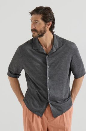Brunello Cucinelli Jersey shirt in Medium Grey at Nordstrom, Size Xxx-Large Eu