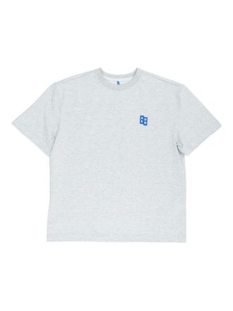 Ader Error logo-patch T-shirt - men - Cotton - S - Grey