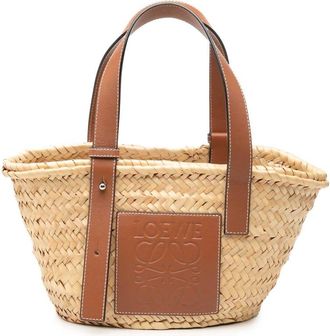 Loewe Pre-owned Loewe Small Raffia Anagram Basket Bag Ladies MM2HMOV1AFNF7DJ0