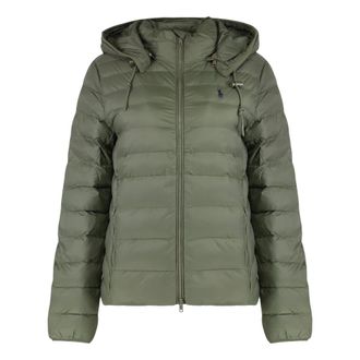 Polo Ralph Lauren Winter Jackets, female, Green, XS, Short Jacket With Hood