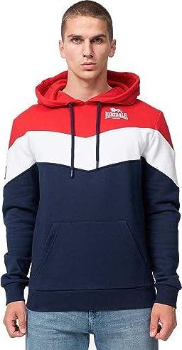 Sweat à Capuche Lonsdale Fremington Pour Homme - Gris - Coton Confortable - Style Sportif