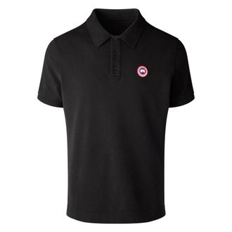 Canada Goose Polo Shirts, male, Black, Size: L Beckley Polo