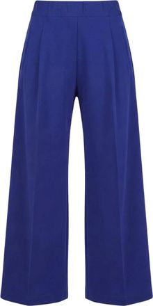 Semicouture Pantaloni a gamba larga - - Trousers - Donna - Blu - M