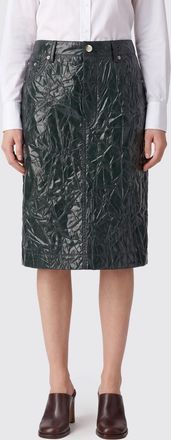 Marni Gonna midi a tubino in pelle sintetica con effetto stropicciato