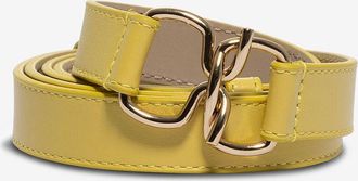 Fabiana Filippi Schmaler Glattlederg&uuml;rtel mit Kreuzschnalle - 20 mm