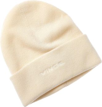 Vince Fine Rib Double Layer Cuff Knit Hat