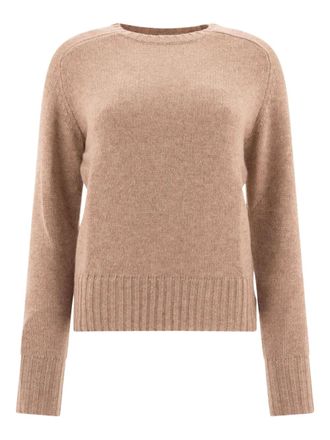 Ines De La Fressange raglan-sleeve sweater - women - Wool/Cashmere - L - Brown
