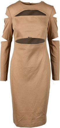 Gil Santucci Beige Viscose Elastane Dress