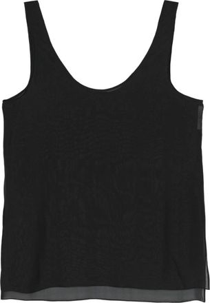 Gauch&egrave;re Zijdeachtige Blouse - Dames - Tops zonder mouwen - Zwart - XS - Tops