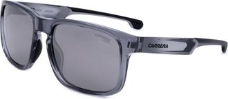 Carrera Mens 57 mm Grey Black Sunglasses CARDUC001-S-R6S-57