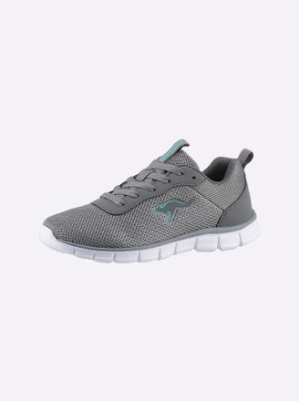 Kangaroos Sneaker KANGAROOS, Damen, Gr. 37, grau, Mesh, Textil, Schuhe Sneaker
