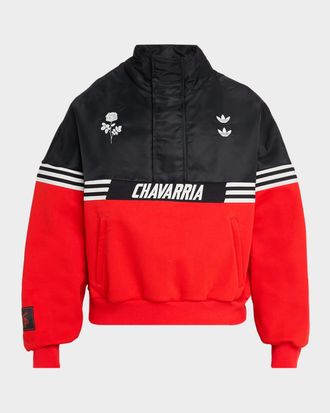 adidas x Willy Chavarria Mens Gomez Cotton Half-Zip Sweater