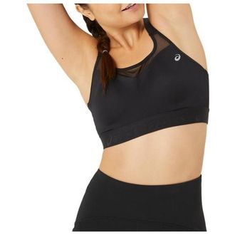 Asics Road Combination Bra Sport-BH f&uuml;r Damen | schwarz/beige