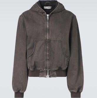 Our Legacy Felpa con cappuccio Bank in denim