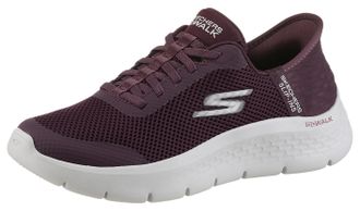 Skechers Slip-On Sneaker SKECHERS GO WALK FLEX-GRAND ENTRY, Damen, Gr. 35, rot (burgunderrot), Textil, Schuhe Slip-On Sneaker, Slipper mit Slip-ins zum Schlupf