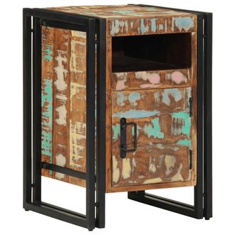 vidaXL Comodino 40x40x59 Cm In Legno Massello Di Recupero - Vidaxl