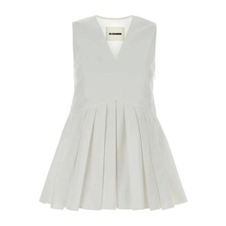 Jil Sander Sleeveless Tops, female, White, Size: S Top 130 Pl