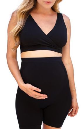 Ingrid & Isabel Maternity Shapewear Shorts in Black at Nordstrom, Size Medium