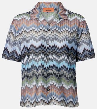 Missoni Camicia a zig-zag con intarsi