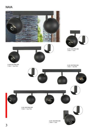 OEM L&aacute;mpara De Techo Industrial Tipo Loft, Negra, Nava 13-642