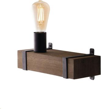 Fan Europe Applique texas in legno e metallo moro