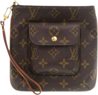 Louis Vuitton Pre-owned Clutches, female, Brown, Size: ONE SIZE Pre-owned Pouch