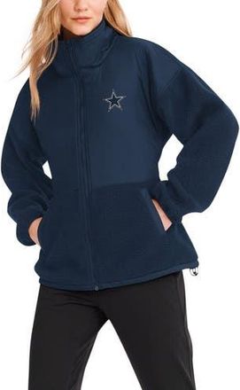 DKNY Womens DKNY Sport Navy Dallas Cowboys Drew Sherpa Full-Zip Jacket at Nordstrom, Size Xx-Large