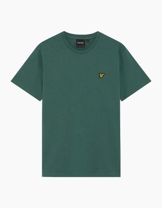 Lyle & Scott Mens Lyle & Scott Everglade Cotton Crew Neck T-Shirt - Green - Size: 42