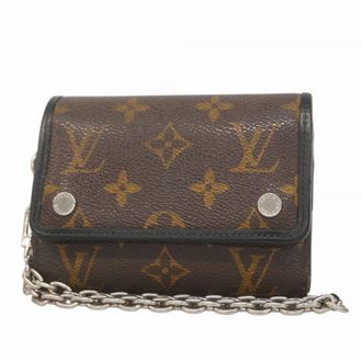Louis Vuitton Black Brown Wallet (Tri-Fold) (Pre-Owned)