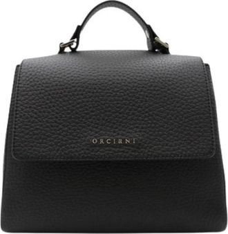 Orciani Sveva Small - Dames - Handtassen - Zwart - ONE Size - Leer - Tassen