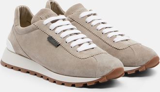 Brunello Cucinelli Monili suede sneakers