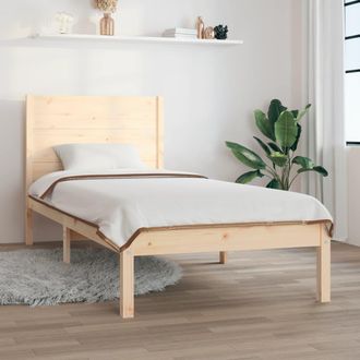 vidaXL Estructura De Cama Madera Maciza 75x190 Cm Vidaxl