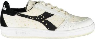 Diadora Witte Leren Dames Sneaker - Dames - Sneakers - Wit - 35 1/2 EU - Katoen - Schoenen