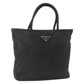 Prada Pre-owned Vintage Hand Bag - Dames - Vintage Shopper - Zwart - ONE Size - Nylon - Vintage