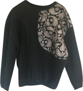 Stella McCartney Black Paisley Embroidered Jumper Size L