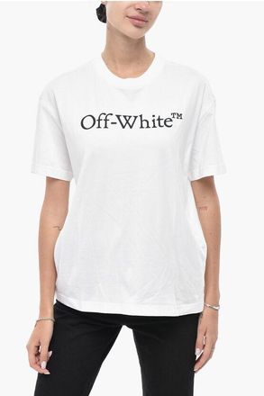 Off-white Cotton Crewneck T-Shirt BIG BOOKISH size Xxs