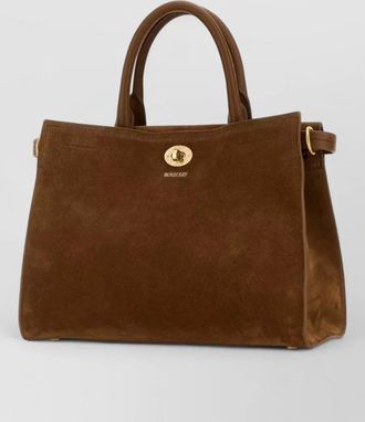 Burberry suede cotswolds small shoulder handbag